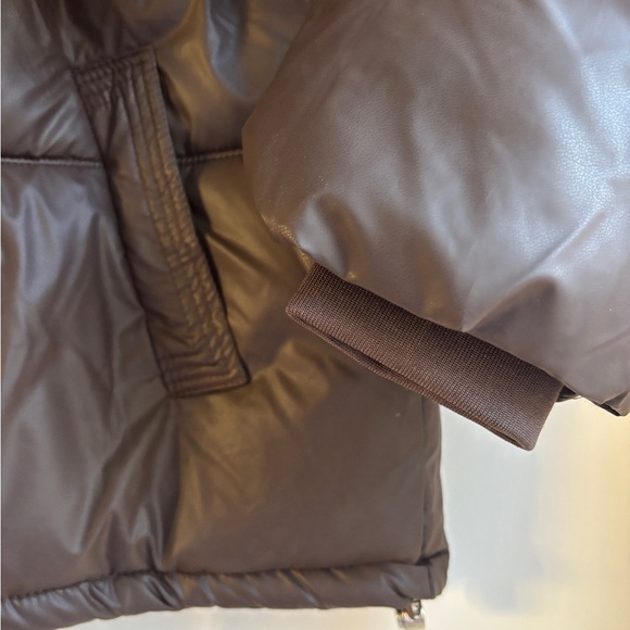 Express Dark Brown Puffer Jacket - Picture 6 of 6